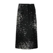 Stardust Slipped Midi Rok Alysi , Black , Dames