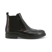 Zwarte leren herenlaarzen herfst/winter Duca di Morrone , Black , Here...