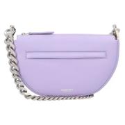 Leather shoulder-bags Burberry , Purple , Dames