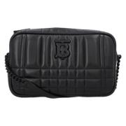 Leather shoulder-bags Burberry , Black , Dames