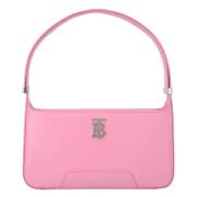 Leather shoulder-bags Burberry , Pink , Dames