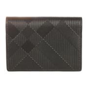 Zwarte Portemonnees MS Flint E5L Burberry , Black , Heren