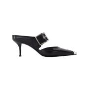 Leather heels Alexander McQueen , Black , Dames