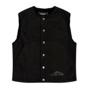 Denim Gewatteerd Vest Dsquared2 , Black , Heren