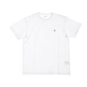 Wit/Goud Korte mouw T-shirt Zachte pasvorm Carhartt Wip , White , Here...