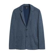 Gestructureerde Jersey Blazer Cinque , Blue , Heren