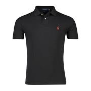 Zwarte poloshirt met korte mouwen Ralph Lauren , Black , Heren