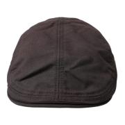 Bruine Nylon Newsboy Cap Dolce & Gabbana , Brown , Heren