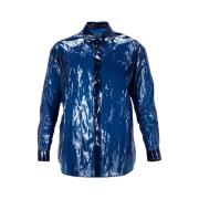 Pre-owned Polyester tops Jil Sander Pre-owned , Blue , Heren