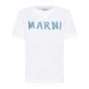 Stijlvolle T-shirts en Polos Marni , White , Dames