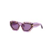 Liliac Violet Zonnebril Shiny Transp Philipp Plein , Purple , Dames