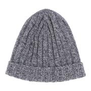 Warm Gebreide Beanie Muts Filippo De Laurentiis , Gray , Heren