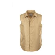 Beige Overhemdkraag Slim Fit Jas Aspesi , Beige , Dames