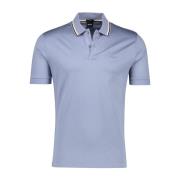 Lichtblauwe poloshirt met korte mouwen Hugo Boss , Blue , Heren