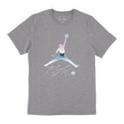 Grafische Tee Carbon Heather T-shirt Jordan , Gray , Heren