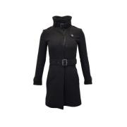 Pre-owned Wool outerwear Burberry Vintage , Black , Dames