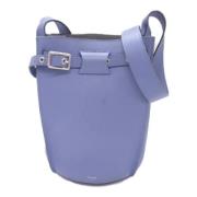 Pre-owned Leather shoulder-bags Celine Vintage , Purple , Dames