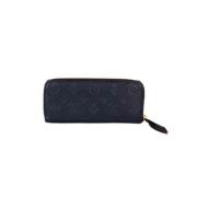 Pre-owned Leather clutches Louis Vuitton Vintage , Blue , Dames