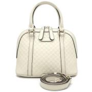 Pre-owned Leather shoulder-bags Gucci Vintage , White , Dames