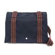 Pre-owned Canvas shoulder-bags Hermès Vintage , Blue , Dames