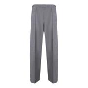 Grijze elastische taille broek Fabiana Filippi , Gray , Dames