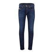 Donkerblauwe Jeans Diesel , Blue , Heren