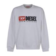 Witte Sweater S-Boxt-Div Diesel , White , Heren