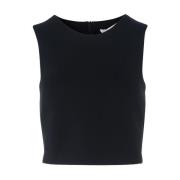 Zwarte Viscose Top Max Mara , Black , Dames