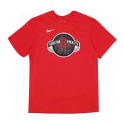 Houston Rockets Logo Tee Rood Nike , Red , Heren