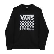 Dames Sweatshirt, Katoen, Stijlvol Model Vans , Black , Dames