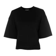 Casual Cropped Tee Lilani Drykorn , Black , Dames