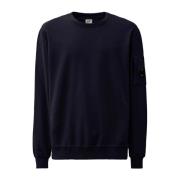 Licht Fleece Crew Sweatshirt C.p. Company , Blue , Heren