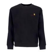 Script Crewneck Sweatshirt Zwart Carhartt Wip , Black , Heren