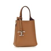 Stijlvolle tassen met telefoonvak en microfiber voering Tod's , Brown ...