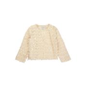 Paillettenjasje met enkele knoopsluiting Munthe , Beige , Dames