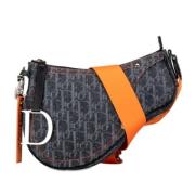 Pre-owned Canvas shoulder-bags Dior Vintage , Orange , Dames