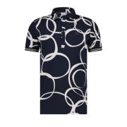 Donkerblauwe Polo T-shirt met korte mouwen Blue Industry , Blue , Here...