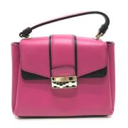 Pre-owned Leather shoulder-bags Bvlgari Vintage , Pink , Dames