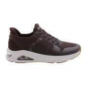 Stijlvolle Sneaker met Kitkat Accent Skechers , Brown , Heren