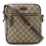 Pre-owned Plastic shoulder-bags Gucci Vintage , Beige , Dames