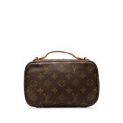 Pre-owned Canvas handbags Louis Vuitton Vintage , Brown , Dames