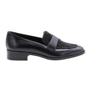 Klassieke Leren Mocassin Kandiri Pertini , Black , Dames