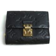 Pre-owned Leather wallets Louis Vuitton Vintage , Black , Dames