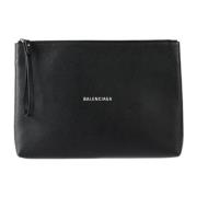 Pre-owned Leather clutches Balenciaga Vintage , Black , Unisex