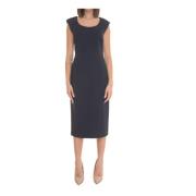 Rekbare Sheath Jurk met Achterventiel Luckylu , Blue , Dames