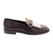 Klassieke Leren Mocassin Schoenen Pertini , Brown , Dames