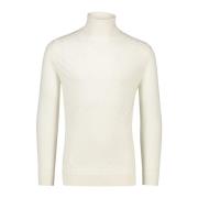 Ecru Wollen Turtleneck Trui Cavallaro , Beige , Heren