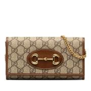 Pre-owned Fabric crossbody-bags Gucci Vintage , Beige , Dames