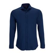 Casual Donkerblauw Overhemd Desoto , Blue , Heren