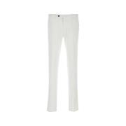 Stretch Modal Blend Witte Broek PT Torino , White , Heren